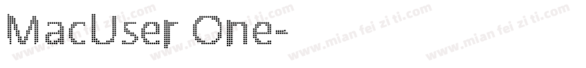 MacUser One字体转换